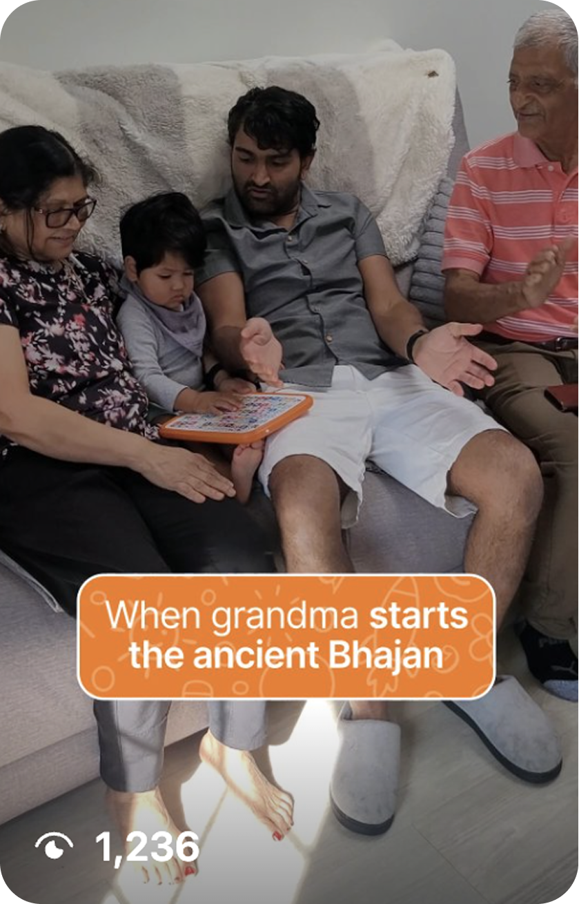 Load video: Telugu Influencer mom describing how it is never too late to start learning something.