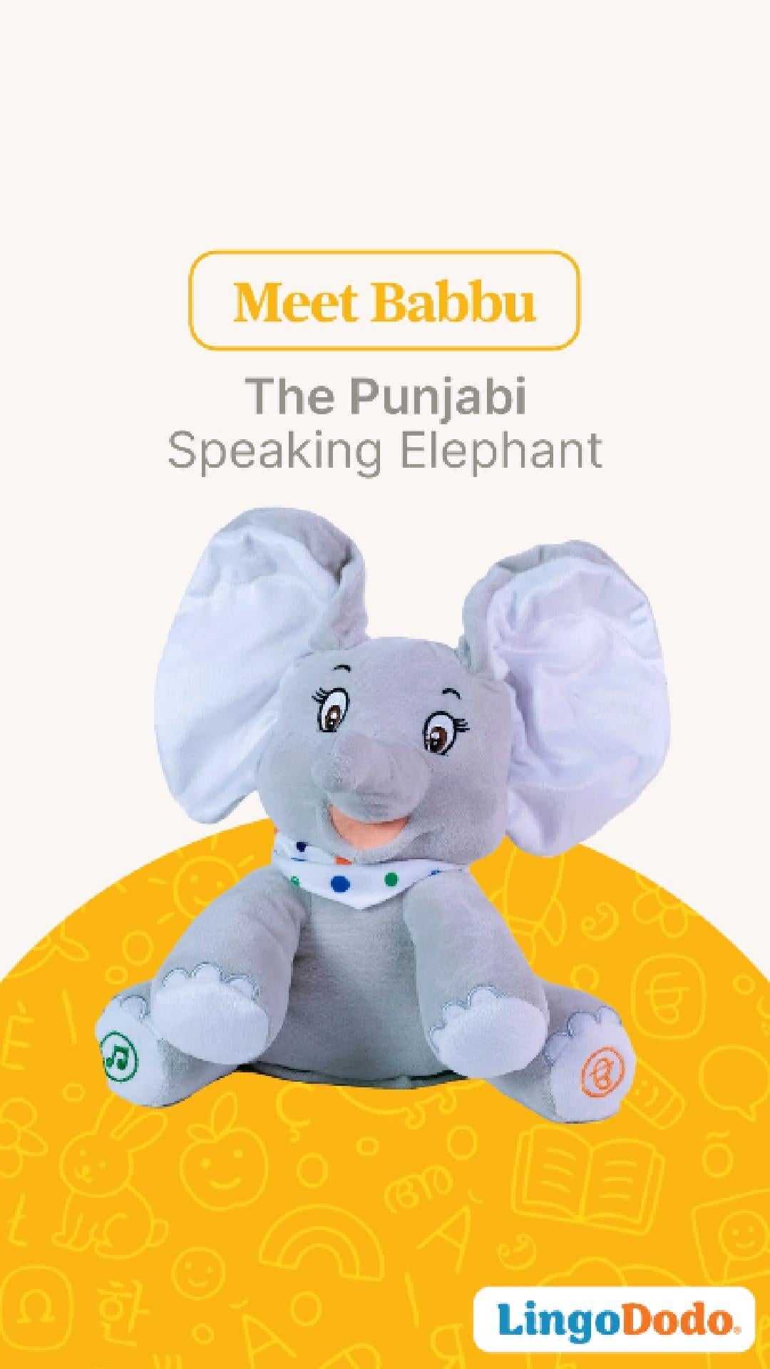 Load video: Babbu™ Punjabi-speaking Elephant Get $10 Off Today
