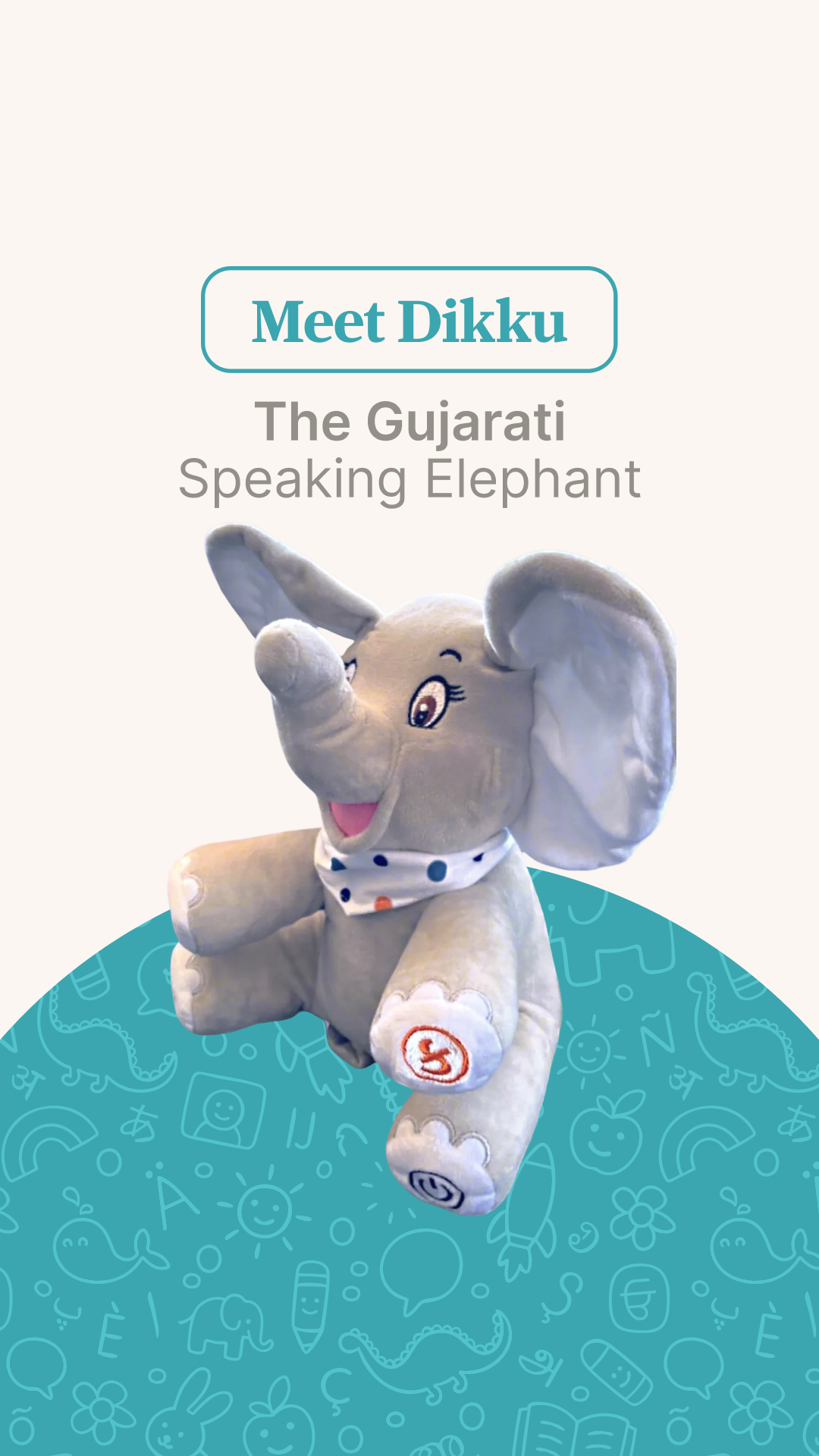 Load video: Two Dikku™ Gujarati-speaking Elephants Get 2nd 35% Off