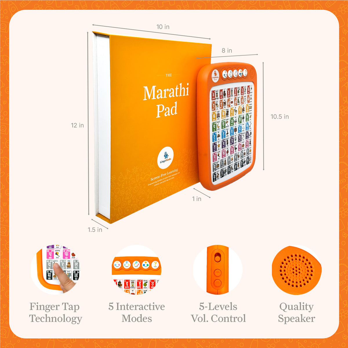 6 Marathi Pad™ Édition Nouvelle Génération