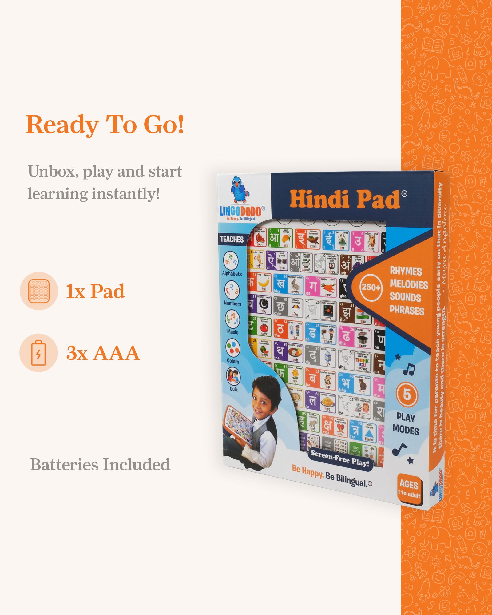 Hindi 1 Pad + 2 Plush Bundle Save $40