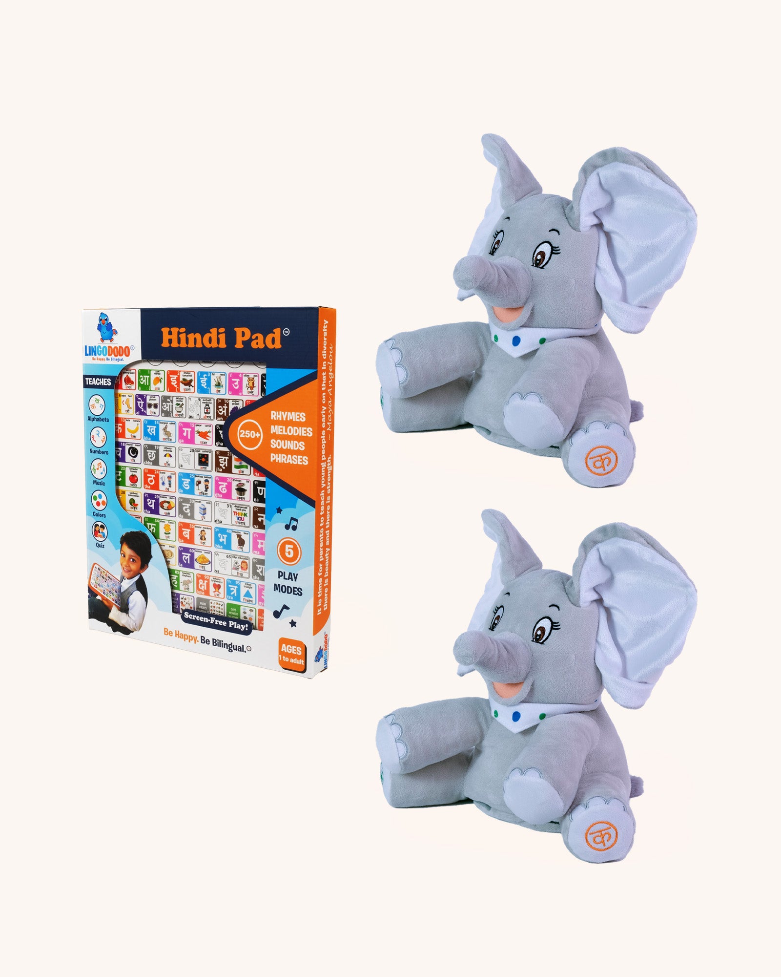 Hindi 1 Pad + 2 Plush Bundle Save $40