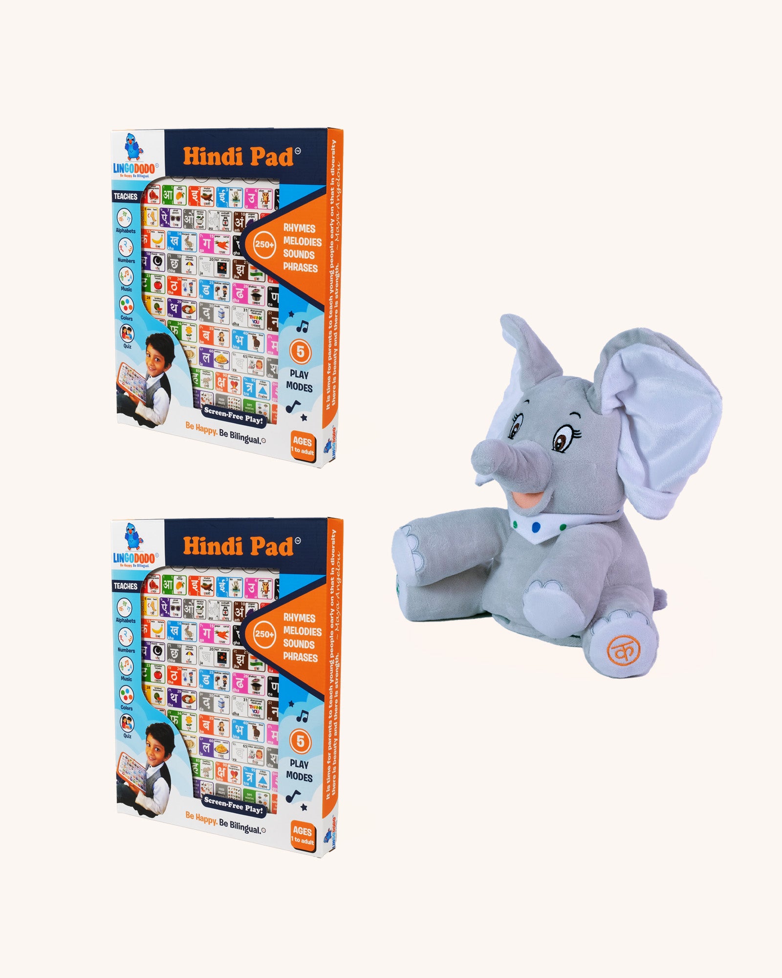 Hindi 2 Pads + 1 Plush Bundle Buy 2 Pads, Get Plush Half Off