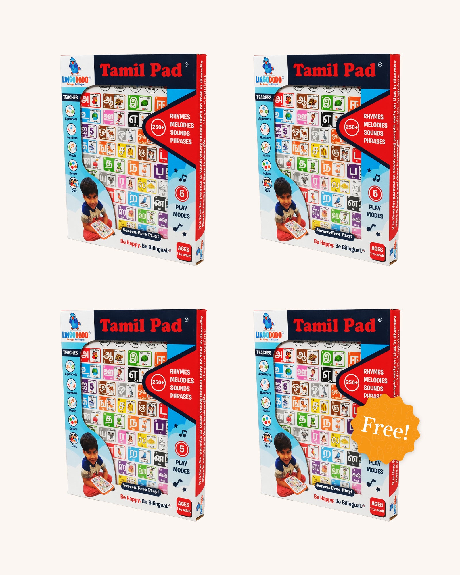 Four Tamil Pads™ Buy 3, Get 1 FREE